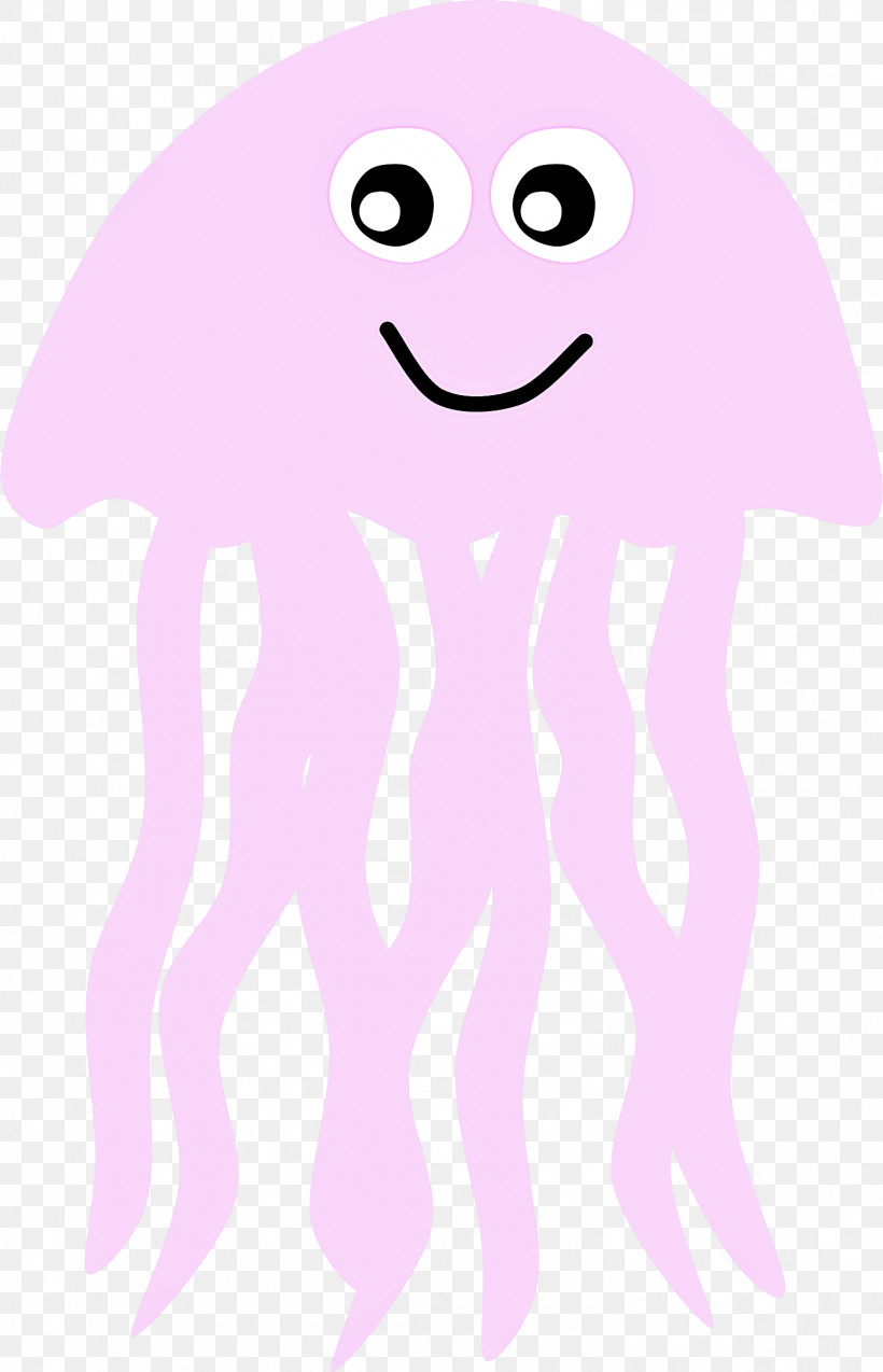 Cartoon Jellyfish Violet Pink Purple, PNG, 1494x2322px, Cartoon, Cnidaria, Jellyfish, Line Art, Pink Download Free