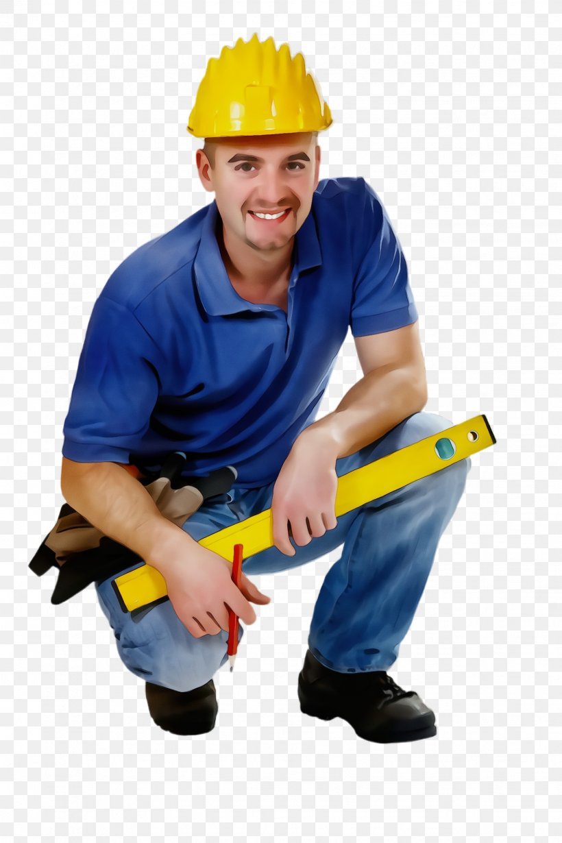 Construction Worker Blue-collar Worker Engineer Workwear Handyman, PNG, 1632x2448px, Watercolor, Bluecollar Worker, Construction Worker, Electric Blue, Engineer Download Free