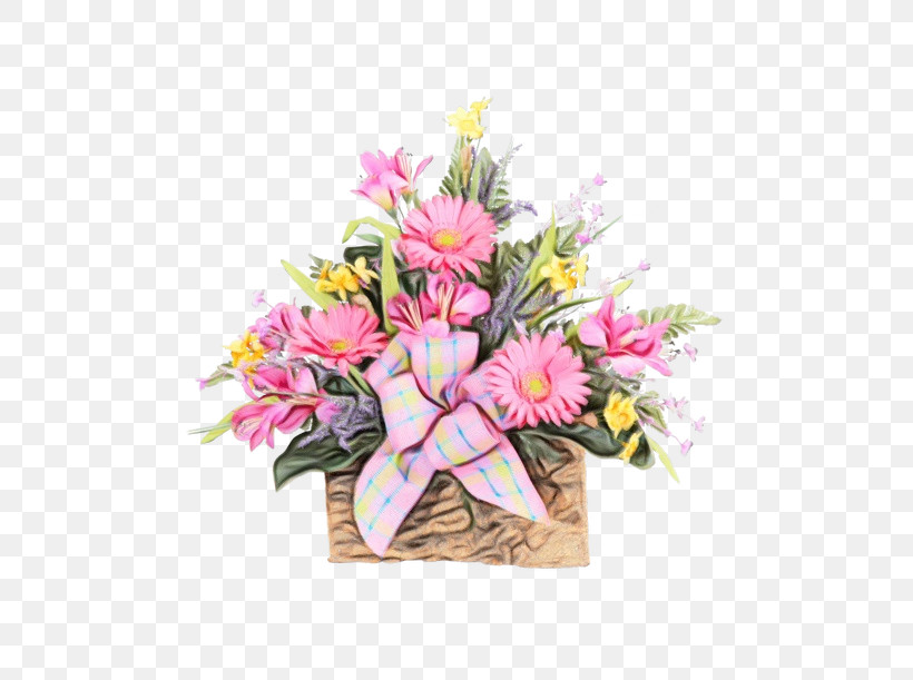 Flower Bouquet Cut Flowers Pink Plant, PNG, 500x611px, Watercolor, Bouquet, Cut Flowers, Floristry, Flower Download Free