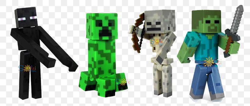 Minecraft Action & Toy Figures Video Game, PNG, 800x348px, Watercolor, Cartoon, Flower, Frame, Heart Download Free