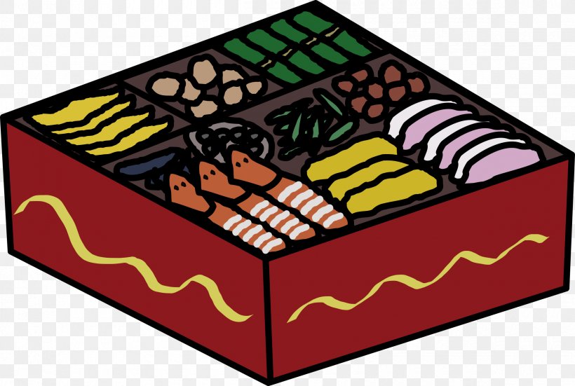Osechi Japanese Cuisine Food, PNG, 2400x1613px, Osechi, Box, Cooking, Cuisine, Drawing Download Free