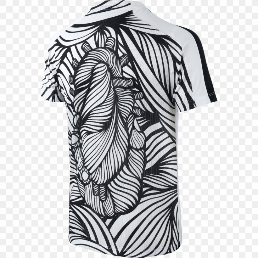 T-shirt Clothing Sleeve Nike, PNG, 1000x1000px, Tshirt, Black, Black And White, Clothing, Clothing Sizes Download Free