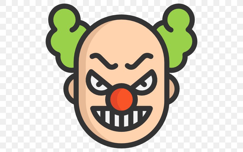 2016 Clown Sightings Joker Evil Clown Pierrot Clip Art, PNG, 512x512px, 2016 Clown Sightings, Cartoon, Clown, Drawing, Evil Clown Download Free