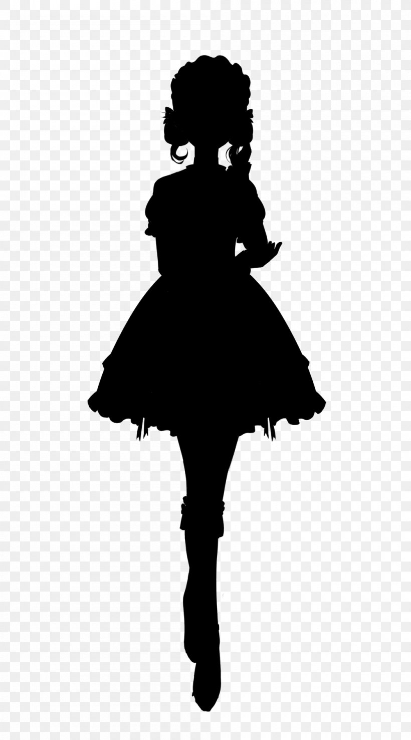 Character Silhouette Fiction Black M, PNG, 1000x1800px, Character, Black M, Blackandwhite, Cocktail Dress, Dress Download Free