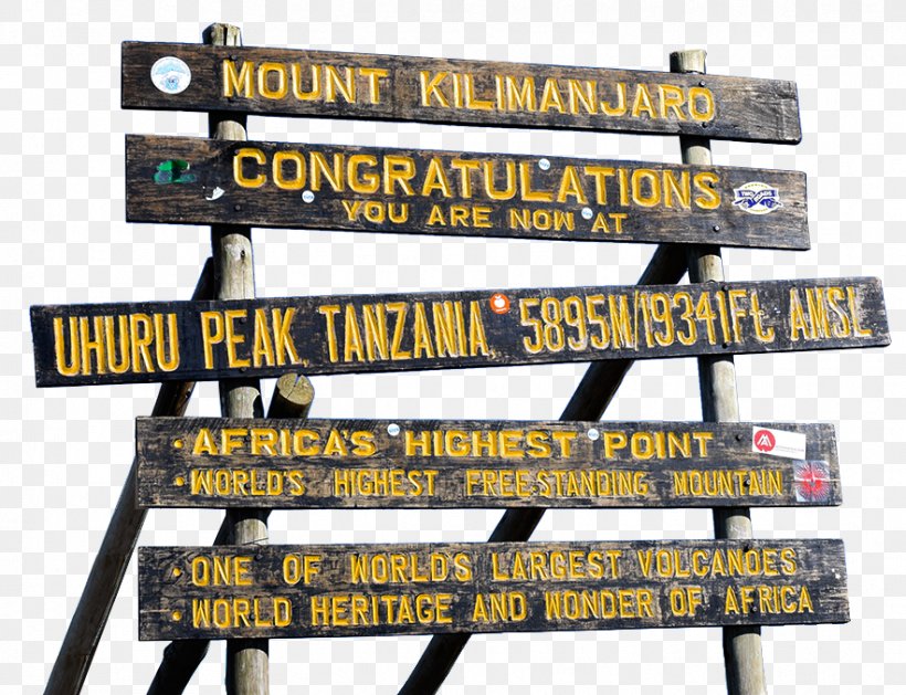 Mount Kilimanjaro Kilimanjaro Summit Marangu Uhuru Peak Mountain, PNG, 883x678px, Mount Kilimanjaro, Advertising, Automotive Exterior, Climbing, Hiking Download Free