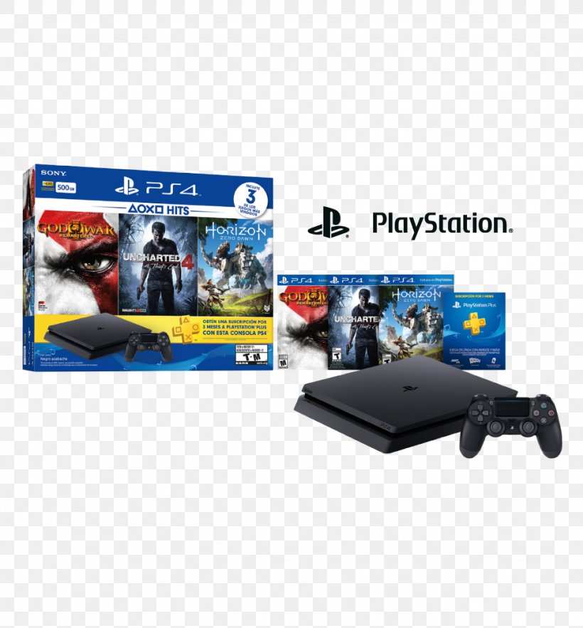 Sony PlayStation 4 Slim God Of War III Horizon Zero Dawn, PNG, 975x1050px, Playstation, Dualshock, Electronic Device, Electronics, Electronics Accessory Download Free