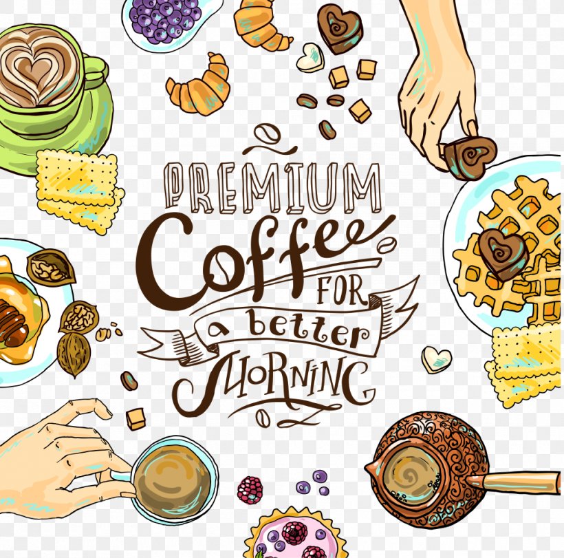 Coffee Cafe Illustration, PNG, 1012x1002px, Coffee, Biscuit, Cafe, Chocolate, Cuisine Download Free
