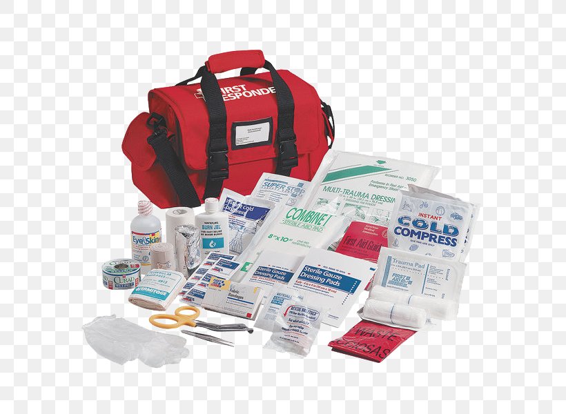 First Aid Kits First Aid Supplies Certified First Responder Surgical Tape Medical Equipment, PNG, 600x600px, First Aid Kits, Automated External Defibrillators, Bandage, Cardiopulmonary Resuscitation, Certified First Responder Download Free