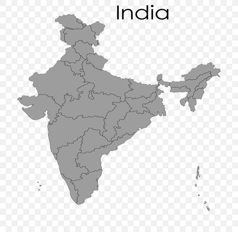 States And Territories Of India Map, PNG, 700x800px, India, Black And White, Map, Mapa Polityczna, Royaltyfree Download Free