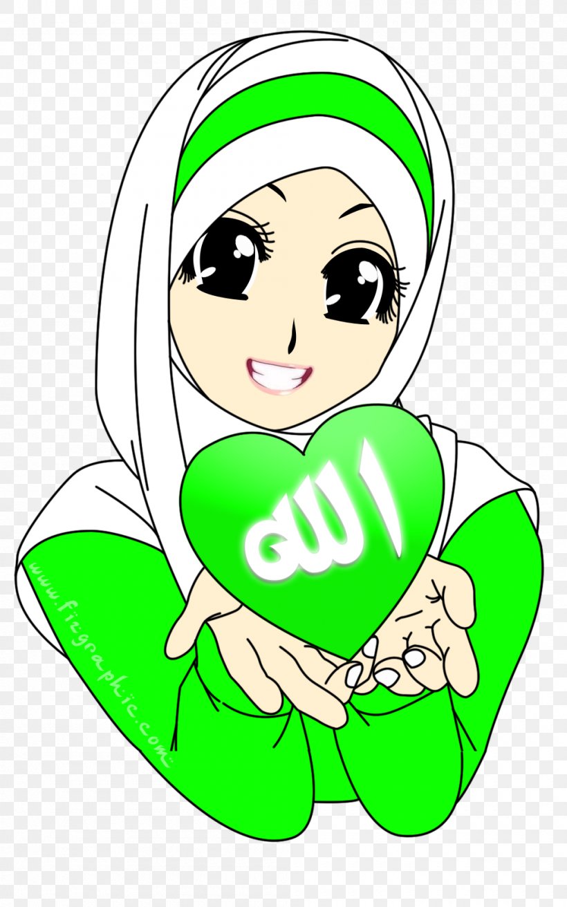 Islam Muslim Cartoon Hijab Clip Art, PNG, 1000x1600px, Watercolor, Cartoon, Flower, Frame, Heart Download Free
