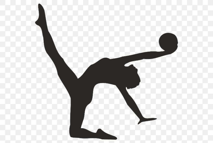 Rhythmic Gymnastics Sport Ball Silhouette, PNG, 550x550px, Gymnastics, Area, Arm, Balance, Ball Download Free