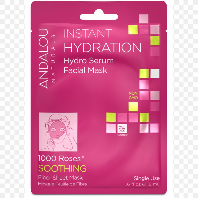 Andalou Naturals Instant Brighten & Tighten Hydro Serum Facial Mask Andalou Naturals Instant Hydration Hydro Serum Facial Mask Andalou Naturals Instant Pure Pore Hydro Serum Facial Mask, PNG, 1000x1000px, Facial, Brand, Chemical Peel, Cosmetics, Day Spa Download Free