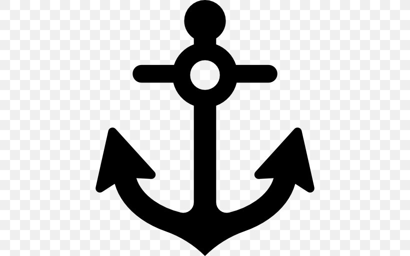 Black And White Anchor Artwork, PNG, 512x512px, Autocad Dxf, Anchor, Artwork, Black And White, Computer Font Download Free
