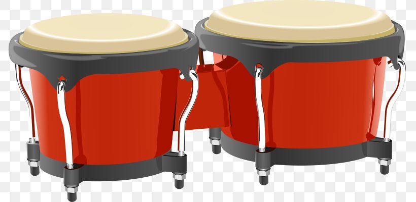 Bongo Drum Clip Art Conga Percussion Openclipart, PNG, 800x400px, Watercolor, Cartoon, Flower, Frame, Heart Download Free