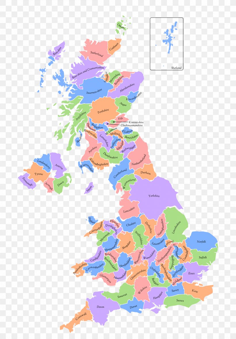 Counties Of The United Kingdom Map County, PNG, 2500x3600px, United Kingdom, Area, Art, Association Of British Counties, Blank Map Download Free