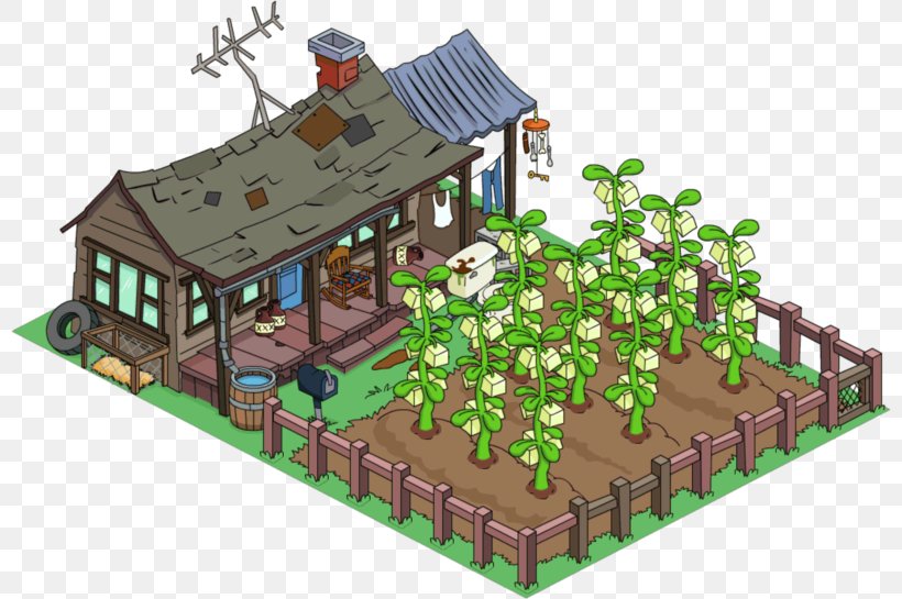 Cletus Spuckler The Simpsons: Tapped Out Marge Simpson Wikia Farm, PNG, 800x545px, Cletus Spuckler, Building, Crop, Farm, Game Download Free