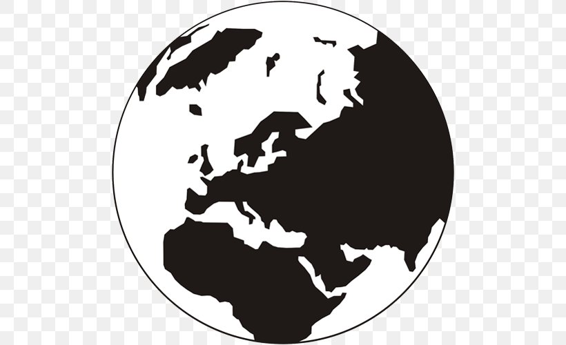Globe World Map Earth Clip Art, PNG, 500x500px, Globe, Black And White, Earth, English, First World Download Free