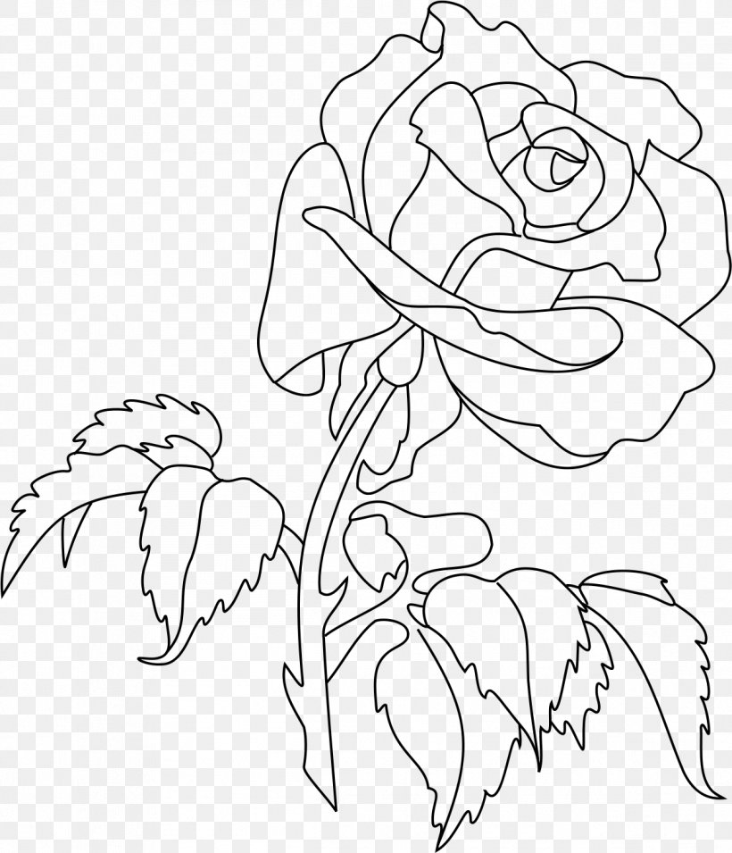 Rose Line Art Drawing Clip Art, PNG, 1196x1393px, Rose, Area, Art, Artwork, Black Download Free