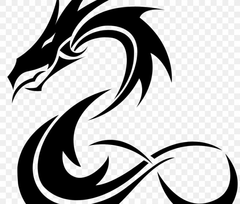 Tattoo Drawing Chinese Dragon Clip Art, PNG, 900x768px, Tattoo, Art, Artwork, Black, Black And White Download Free