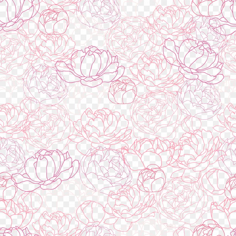 White Drawing Textile Pattern, PNG, 2000x2000px, White, Black, Black And White, Drawing, Floral Design Download Free