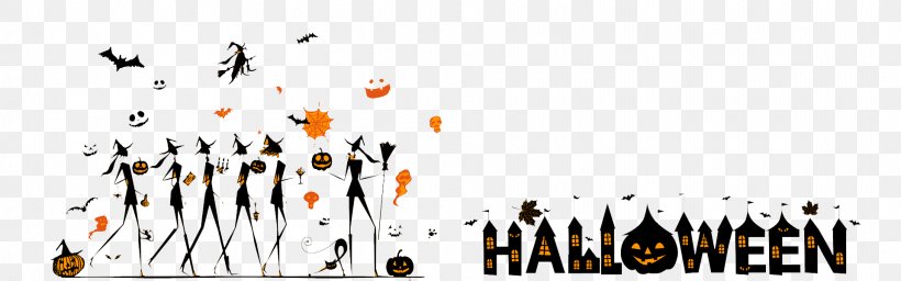 Halloween Silhouette Poster Banner, PNG, 1920x600px, Halloween, Area, Banner, Brand, Drawing Download Free