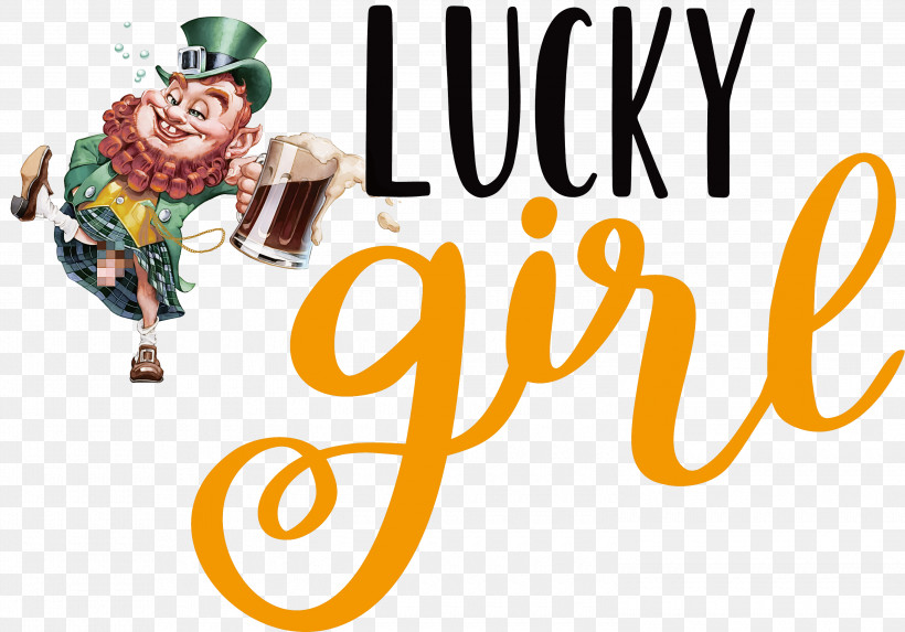 Lucky Girl Patricks Day Saint Patrick, PNG, 3000x2099px, Lucky Girl, Collage, Irish Pub, Leprechaun, Logo Download Free