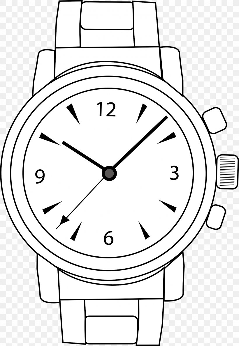 Analog Watch Pocket Watch Clip Art, PNG, 1590x2307px, Watch, Analog Watch, Black And White, Clock, Drawing Download Free