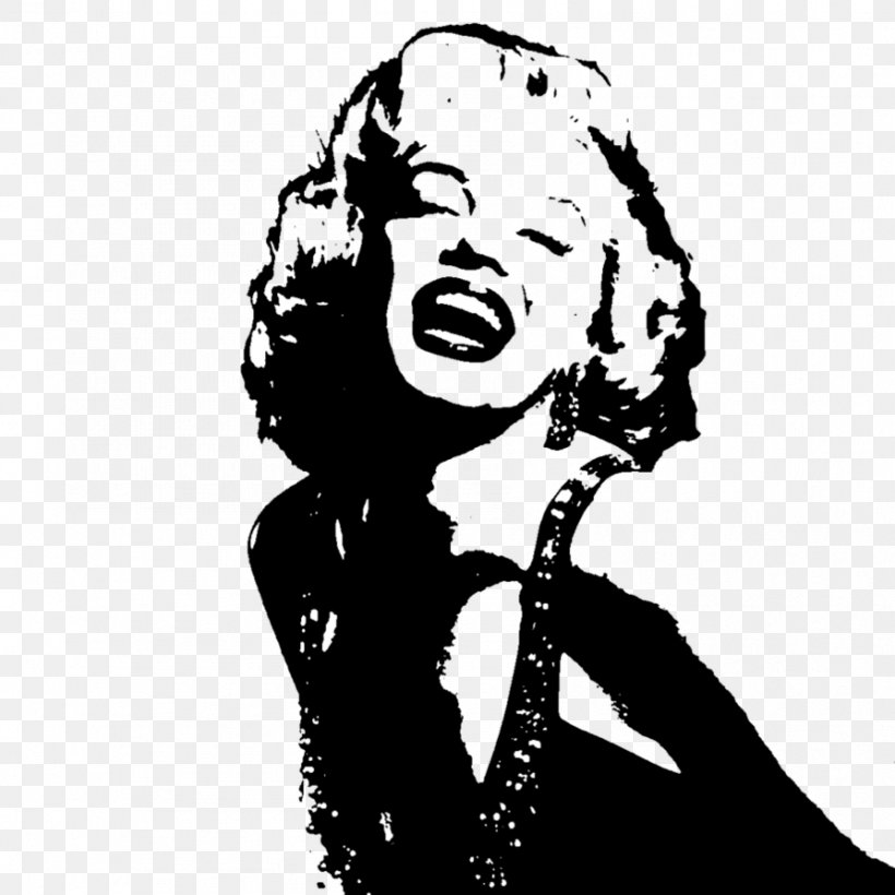Death Of Marilyn Monroe Stencil, PNG, 894x894px, Marilyn Monroe, Art, August 5, Black And White, Celebrity Download Free