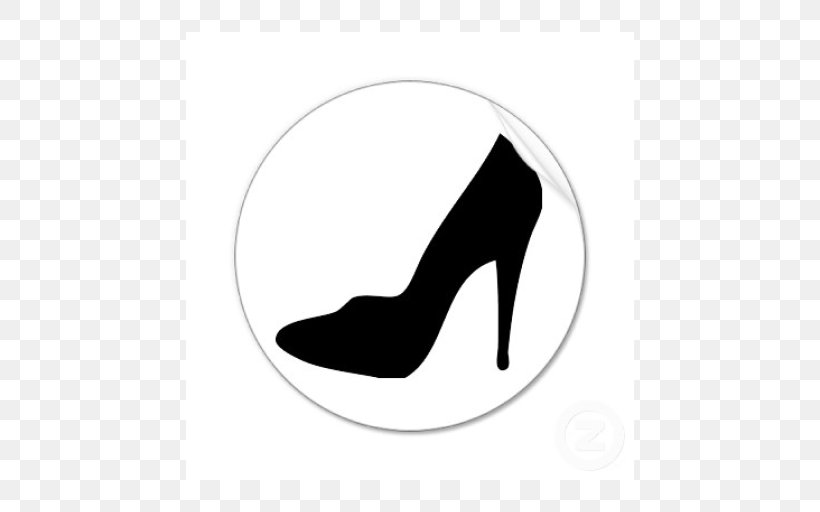 High-heeled Shoe, PNG, 512x512px, Shoe, Black, Black And White, Footwear, High Heeled Footwear Download Free
