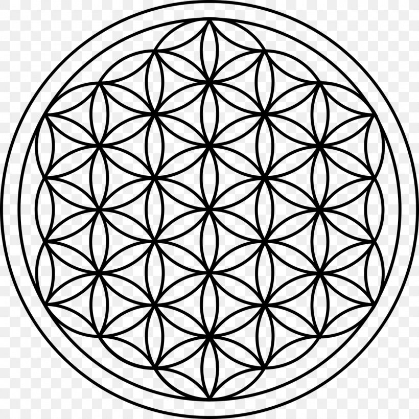 Sacred Geometry Overlapping Circles Grid, PNG, 1280x1280px, Sacred Geometry, Area, Art, Black And White, Drawing Download Free