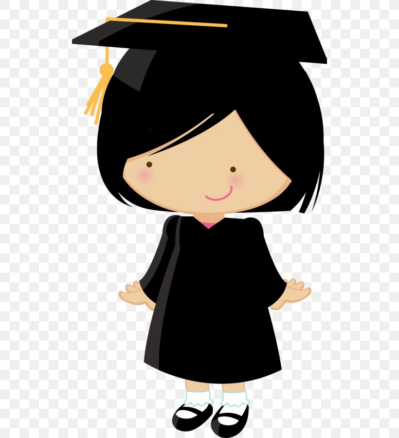 Graduation Ceremony Child Diploma School Clip Art, PNG, 524x900px, Graduation Ceremony, Academic Dress, Academician, Black Hair, Cartoon Download Free