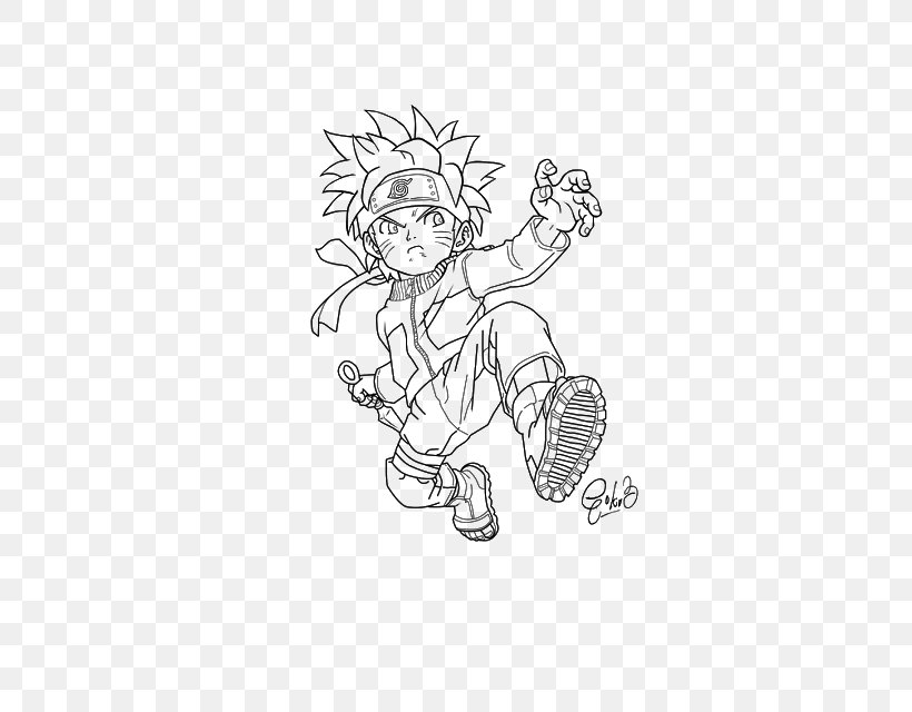 Line Art Goku Drawing Naruto, PNG, 404x640px, Watercolor, Cartoon, Flower, Frame, Heart Download Free