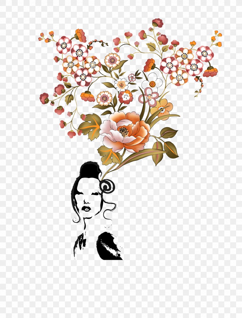 Woman Wallpaper, PNG, 2389x3135px, Woman, Art, Flora, Floral Design, Floristry Download Free