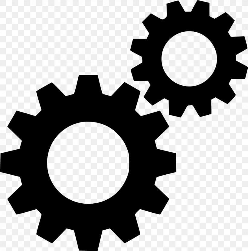 Gear Symbol, PNG, 981x996px, Gear, Black And White, Hardware, Hardware Accessory, Mechanism Download Free