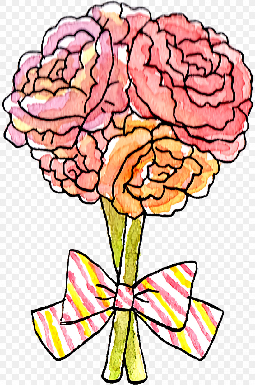 Floral Design, PNG, 862x1300px, Floral Design, Brain, Cut Flowers, Flower, Line Download Free