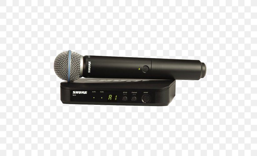 Shure SM58 Wireless Microphone Sound Transmitter, PNG, 500x500px, Shure Sm58, Audio, Audio Equipment, Electronic Device, Electronics Download Free