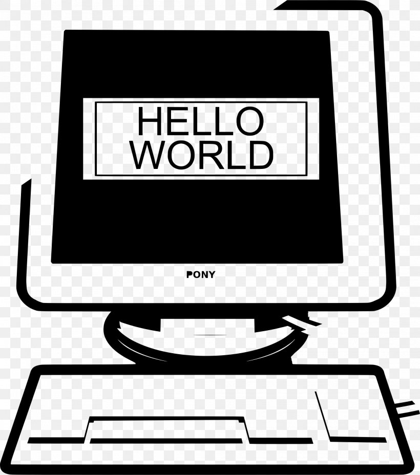 Computer Monitors Clip Art, PNG, 2021x2289px, Computer Monitors, Area, Black And White, Brand, Communication Download Free