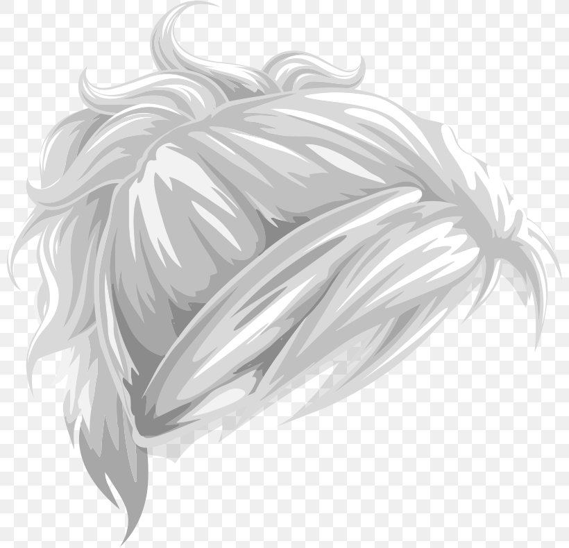 Hair Canities Ponytail Clip Art, PNG, 800x790px, Hair, Artwork, Barrette, Black And White, Black Hair Download Free