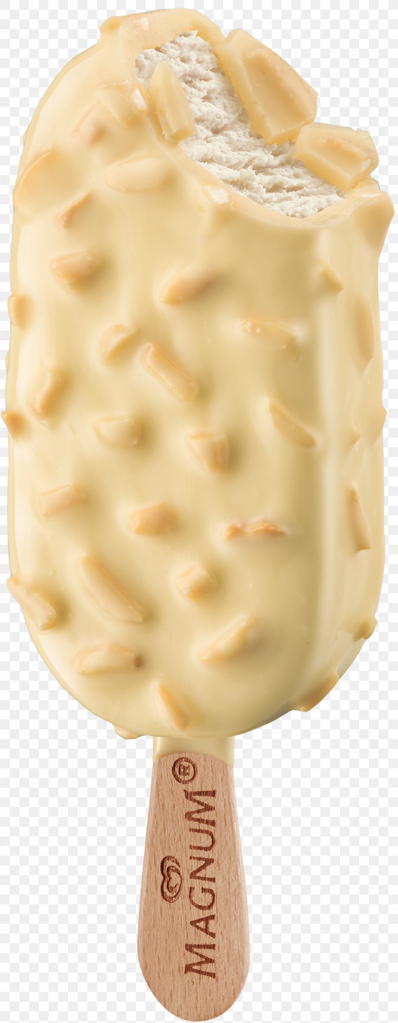 Ice Cream White Chocolate Magnum Wall's, PNG, 1000x2566px, Ice Cream, Almond, Chocolate, Chocolate Ice Cream, Dairy Product Download Free