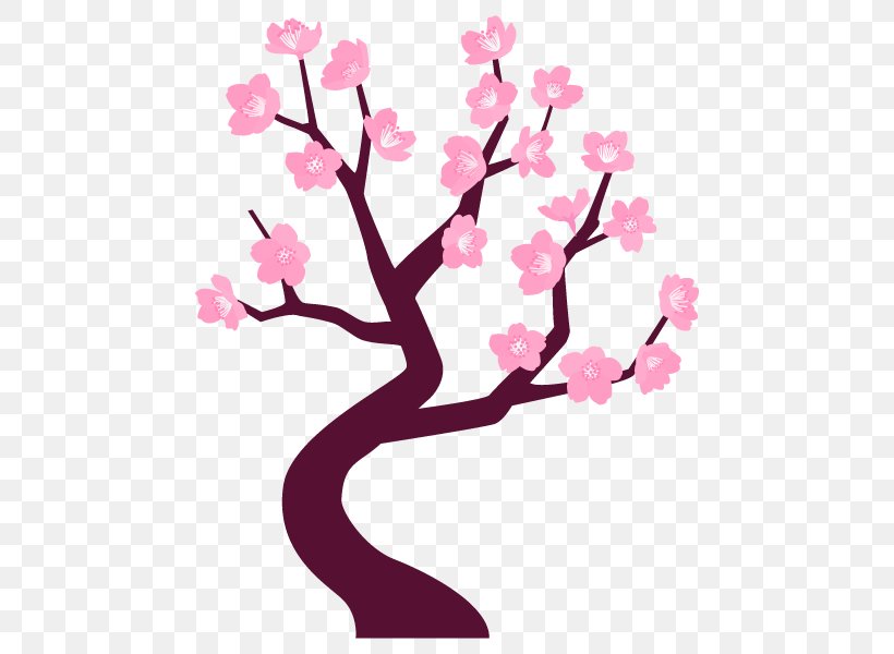 Cherry Blossom Vector Graphics Graphic Design Illustration, PNG, 600x600px, Cherry Blossom, Blossom, Branch, Cherries, Floral Design Download Free