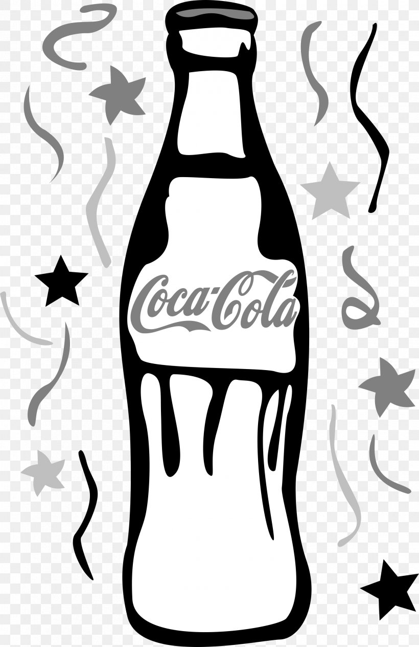 Coca-Cola Fizzy Drinks Bottle, PNG, 2400x3701px, Cocacola, Artwork, Black And White, Bottle, Bouteille De Cocacola Download Free