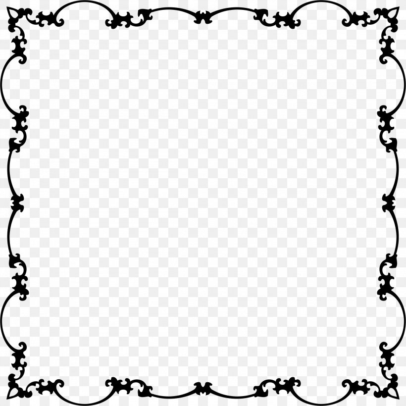 Picture Frames Clip Art, PNG, 2304x2304px, Picture Frames, Area, Art, Black, Black And White Download Free