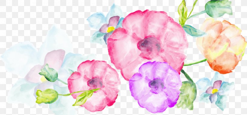 Watercolor: Flowers Watercolor Painting Vector Graphics Watercolour Flowers, PNG, 1008x471px, Watercolor Flowers, Art, Cut Flowers, Floral Design, Flower Download Free