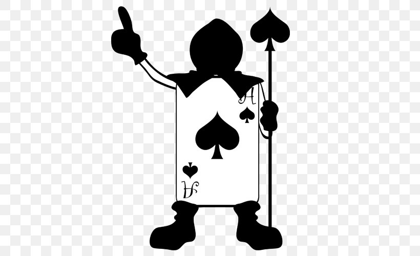 Alice's Adventures In Wonderland Playing Card Joker, PNG, 500x500px, Alice S Adventures In Wonderland, Artwork, Black And White, Blog, Entertainment Download Free
