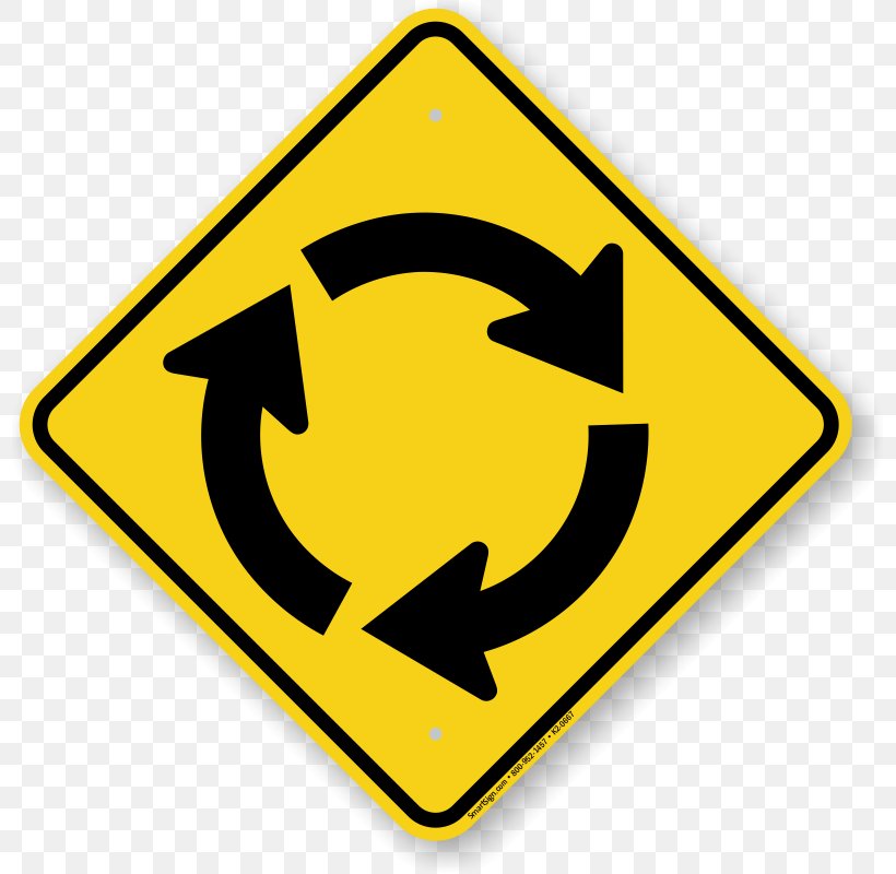 Roundabout Traffic Sign Warning Sign, PNG, 800x800px, Roundabout, Area, Intersection, Road, Royaltyfree Download Free