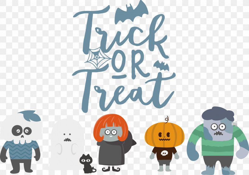 Trick Or Treat Trick-or-treating Halloween, PNG, 3000x2113px, Trick Or Treat, Behavior, Cartoon, Halloween, Human Download Free