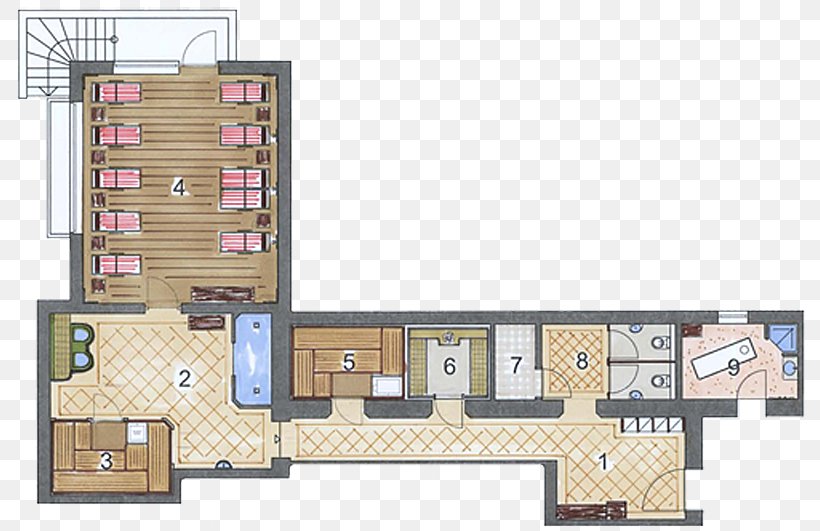 Floor Plan Sauna Hotel Spa Room, PNG, 800x531px, Floor Plan, Architecture, Area, Backpacker Hostel, Elevation Download Free