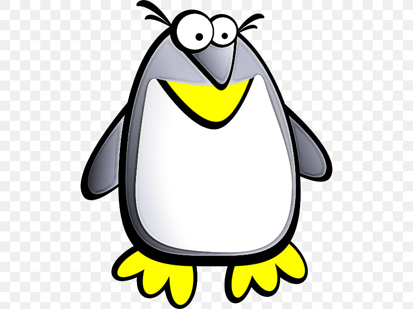 Penguin, PNG, 500x614px, Cartoon, Bird, Blackandwhite, Emperor Penguin, Flightless Bird Download Free