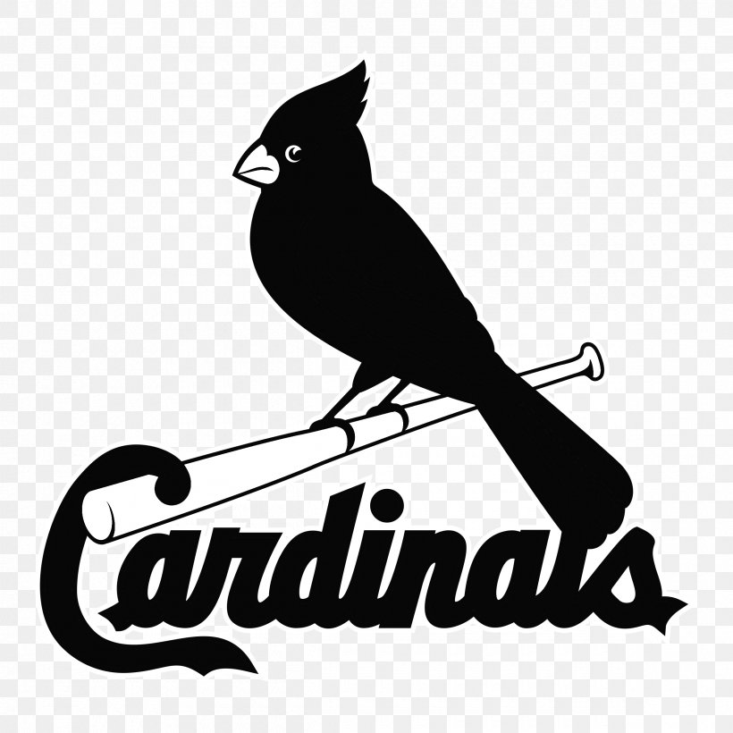 St. Louis Cardinals Chicago Cubs Milwaukee Brewers MLB, PNG, 2400x2400px, St Louis Cardinals, Baseball, Beak, Bird, Black And White Download Free