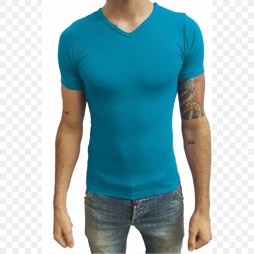 T-shirt Sleeve Neckline Collar, PNG, 1000x1000px, Tshirt, Active Shirt, Aqua, Arm, Blouse Download Free